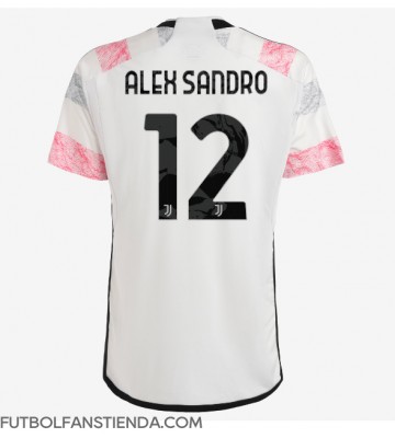 Juventus Alex Sandro #12 Segunda Equipación 2023-24 Manga Corta